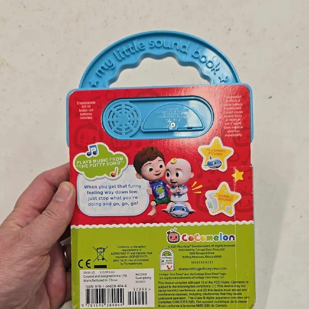 Cocomelon Interactive Blue Learning Book for Potty Training‎